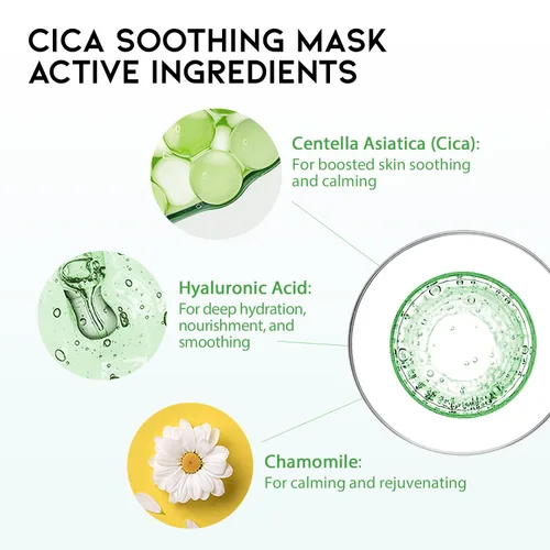 Vista 7 de Mascarilla facial coreana #OOTD para el cuidado de la piel seca y sensible Mascarillas en hoja hidratantes, revitalizantes, calmantes