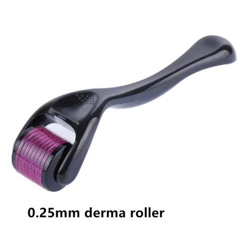 Vista 2 de Derma Roller - Rodillo de microagujas de 0.010 in para cara con 540 microagujas de titanio, estuche de almacenamiento incluido