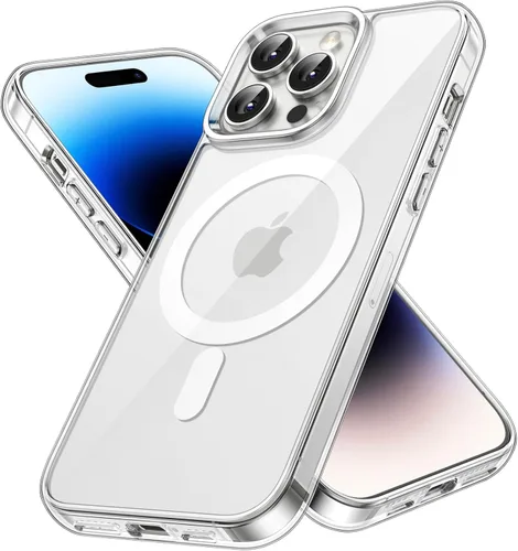 Vista 16 de JETech - Carcasa magnética para iPhone 14, color negro Compatible con MagSafe, funda protectora a prueba de golpes, resistente a los arañazos