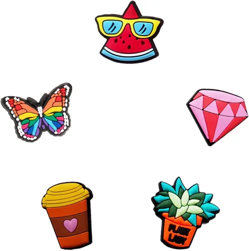 Vista 5 de TANSWEET 3050100125 pcs PVC Random Different Shape Shoe Charms for Shoe Decoration