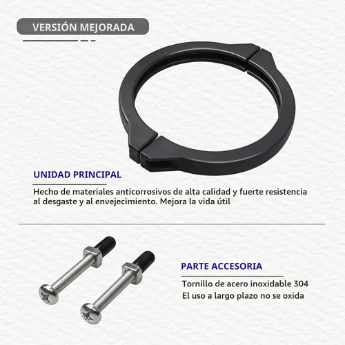 Vista 7 de 152165 & 1521656 CONJUNTO DE ABRAZADERA DE FILTRO DE ARENA Compatible con Brida Pentair Filter Clamp with Screw+Nut Compatible with Pentair 6-Way