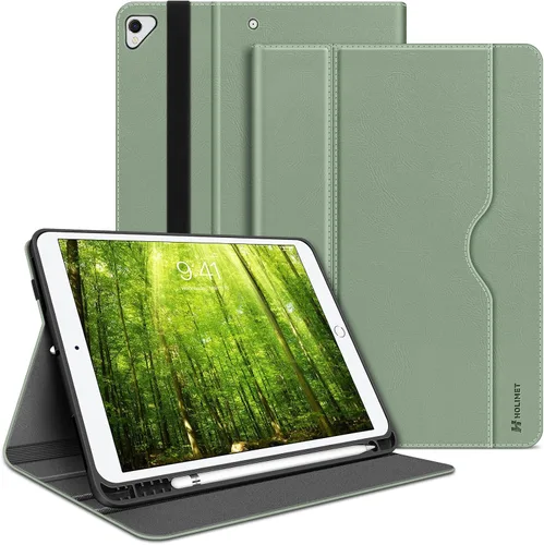 Vista 12 de H HOLIMET Funda para iPad Air de 3ª generación/iPad Pro de 10.5 pulgadas con soporte para lápiz, soporte de TPU suave, funda inteligente con función