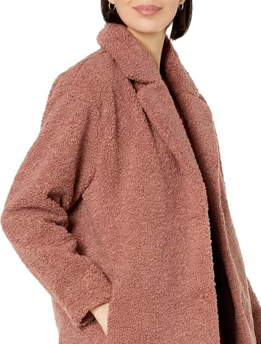 Vista 3 de Tienda Essentials - Chaqueta de vellón con solapas para mujer, diseño de oso de peluche