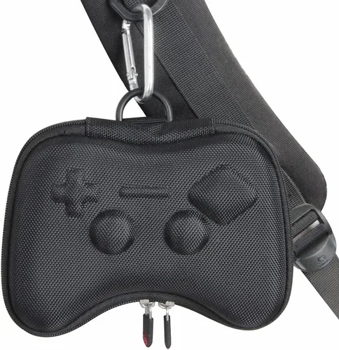 Vista 7 de Hermitshell Funda de viaje para 8Bitdo Sn30 Pro + controlador Bluetooth inalámbrico Gamepad, Negro, Sn Edition