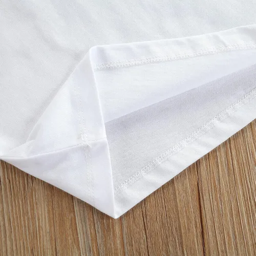 Vista 4 de Camiseta sin mangas para bebés y niñas, color liso, cuello redondo, básica, para niños pequeños, ropa de verano