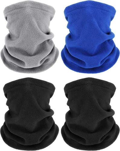 Vista 8 de Geyoga 4 calentadores de cuello de invierno para hombre, bufanda de forro