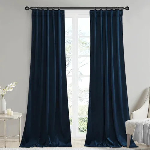 Vista 37 de StangH Cortinas 100% opacas, color beige, terciopelo suave y grueso, cortinas para ventana de dormitorio, forro blanco, cortinas con aislamiento