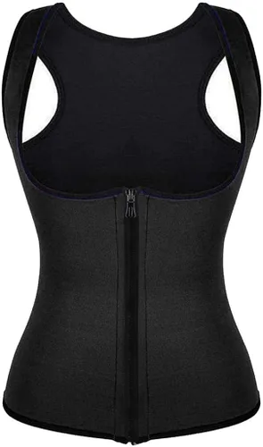 Vista 2 de MOBCTG Corsé de fitness para mujer, chaleco moldeador de cuerpo, cintura entrenador, adelgazamiento, fajas para mujer