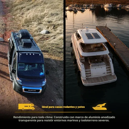 Vista 6 de ¡Go Power! Overlander juego solar Panel solar de plata
