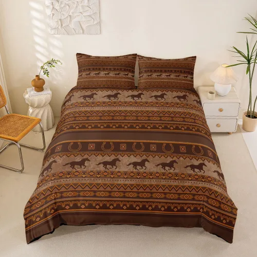 Vista 7 de Erosebridal Bohemian Duvet Cover Twin Country Southwestern Comforter Cover for Kids Teens Boho Aztec Arrows Diamond Bedding Set Black Gray Geometric