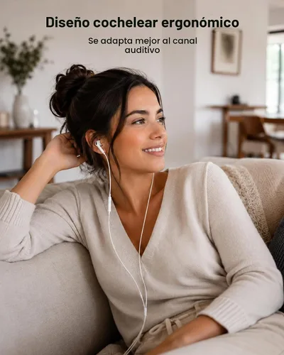 Vista 8 de Paquete de 2 auriculares USB C con cable [certificados Apple MFi] para Blanco brillante