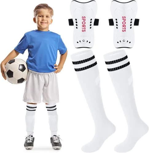 Vista 20 de Syhood - Espinilleras y calcetines de fútbol para niños pequeños y jóvenes, almohadillas protectoras ligeras para espinillas para niños de 3-5