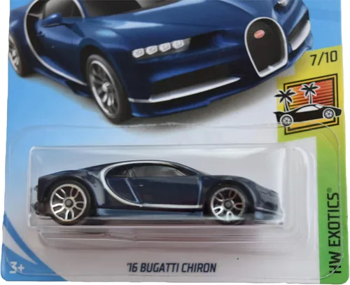 Vista 2 de Hot Wheels Exotics 7/10 '16 Bugatti Chiron 236/250, azul