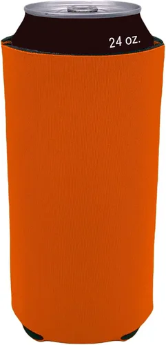 Vista 21 de Espuma en blanco plegable de 24 oz. Can Coolie (variedad, paquete de 6)