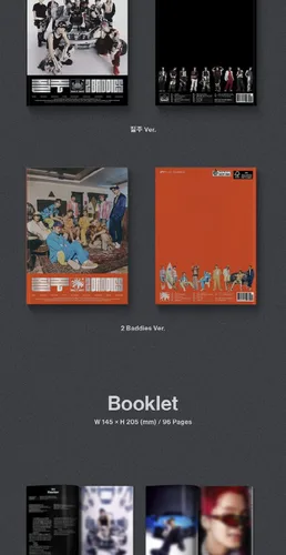 Vista 2 de NCT 127 - Juego de portada de 2 Baddies 4to álbum Photobook Versión 2 Juego de portada CD+1p póster plegable en paquete+folleto+1p postal+1ea