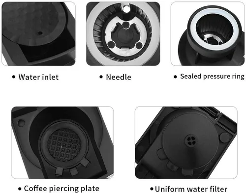 Vista 5 de Convertidor para máquina Dolce Gusto para preparar cápsulas de café Nespre**so, adaptador de Dolce Gusto a Nespre**so Compatible con: Dolce Gusto