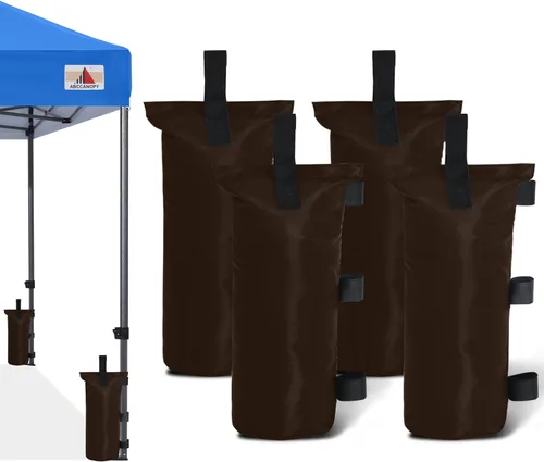 Vista 11 de ABCCANOPY - Juego de anclaje de 4 bolsas de arena de 112 libras para toldos desplegables para exteriores