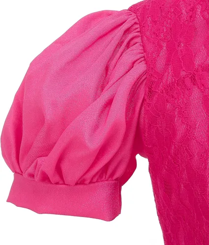 Vista 5 de Chektin Disfraz de princesa melocotón, vestido de princesa melocotón, vestidos de princesa para niñas, disfraces de Halloween para niñas