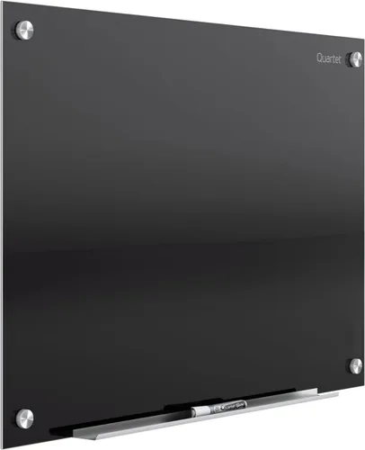 Vista 8 de Quartet Pizarra magnética de borrado en seco, pizarra blanca de vidrio de 24" x 18" para pared, Infinity, negro (G2418B)