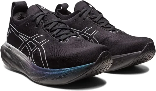 Vista 2 de ASICS Zapatillas de running Gel-Nimbus 25 Platinum para mujer, negro, plateado