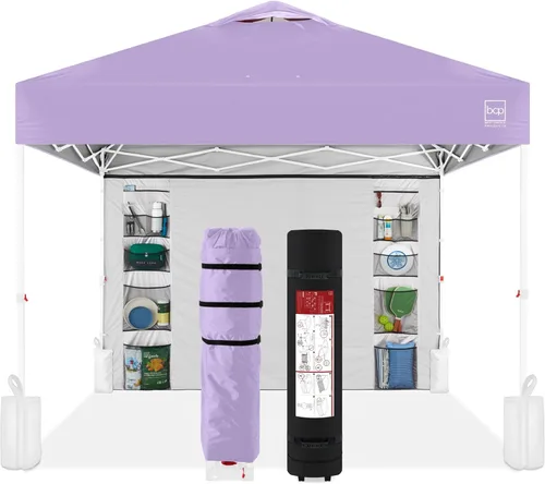Vista 34 de Best Choice Products Carpa Toldo Desplegable de 10x10 pies para Instalación de 1 Persona, Refugio Portátil Instantáneo con Botón de 1 Toque