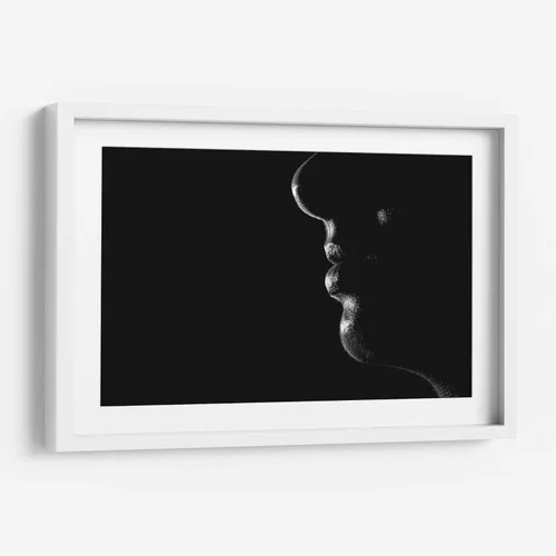 Vista 6 de Canvas Lab Secret by Paulo Ávila 11 x 7 in Fine Art Framed Print, Frame Color: Black, With Mat Black and White, Minimalist, Nude, Modern