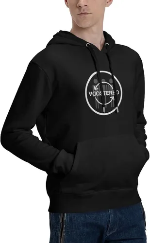 Vista 4 de Soda - Sudadera con capucha y logotipo estéreo con bolsillos para hombre