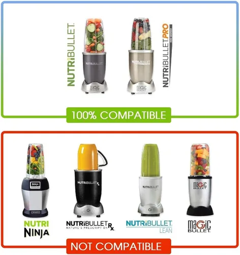 Vista 7 de Piezas de repuesto para licuadora Nutribullet, tazas de 32 oz y 24 oz con cuchilla extractora de repuesto, compatible con licuadoras Nutri Bullet