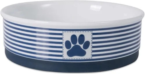 Vista 20 de Bone Dry Ceramic Stripe Paw - Cuencos para mascotas, aptos para lavavajillas, pequeños, 4.25 x 2, negro, 2