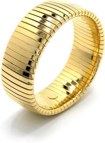 Vista 3 de MARSHAL METAL Pulsera de moda Omega Latón Pulido Stretch Cobra Pulsera (23MM)