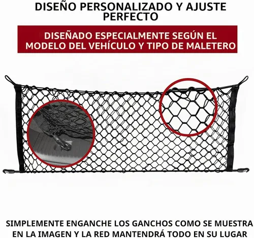 Vista 3 de Red envolvente de carga para maletero para CHEVROLET Trax 2013 14 15 2016 2017 2018 2019 2020 2021 2022 2023