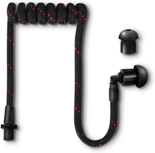 Vista 22 de Tubeez Walkie Talkie Auricular con tapones negros para los oídos – Tubo roscado de bloqueo de humedad que se adapta a cualquier auricular de radio