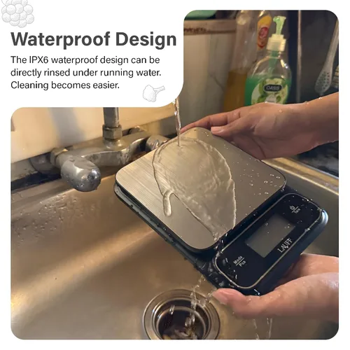 Vista 6 de Lauff Báscula digital de alimentos, báscula de pesa, báscula de cocina, básculas de alimentos en gramos y onzas con escala de cocina precisa de 0.01