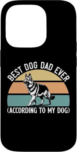 Vista 17 de German Shepherd Best Dog Dad Ever According to My Dog, GSD Case for iPhone XR