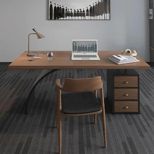 Vista 7 de Escritorio para computadora con almacenamiento de CPU, escritorio de esquina de madera rústica, mesa de escritura, escritorio para estudiantes