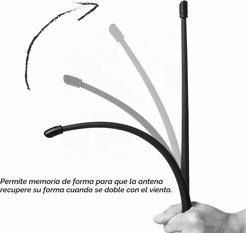 Vista 4 de RYDONAIR - Antena de 13 pulgadas compatible con Dodge Ram y Ford F-Series 1990-2026