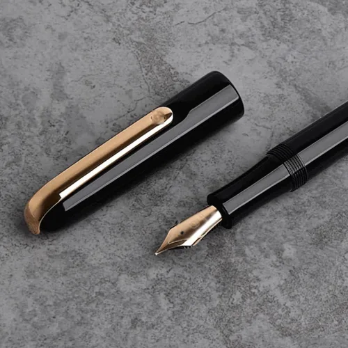 Vista 7 de Pluma estilográfica para escribir en oro de 14 quilates, impresionante bolígrafo de lujo, herramienta de escritura clásica, el mejor regalo, oficina