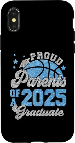 Vista 5 de iPhone 16 Parents of a 2025 Graduate Senior Graduation Basketball Case
