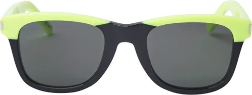 Vista 2 de Gafas de sol Yves Saint Laurent SL-51-COMBI 056 Amarillo Neón - Negro Brillante - Lentes Gris