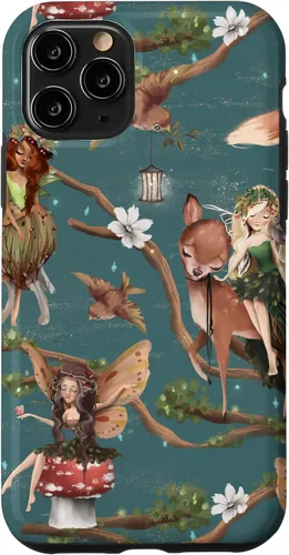 Vista 27 de iPhone 12/12 Pro Woodland Criatures - Carcasa para jardín de hadas