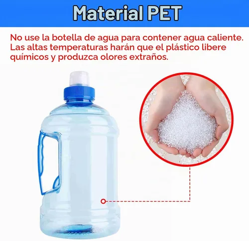 Vista 7 de Cyrank Botella de agua grande, jarra de agua de 1 litro con asa, botella deportiva transparente, reutilizable, de plástico, a prueba de fugas