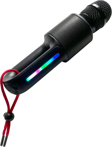 Vista 10 de Micrófono portátil Move de Singing Machine – Micrófono y altavoz Bluetooth para karaoke con luces LED, 22 efectos de voz y batería recargable
