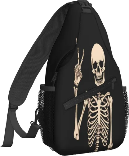 Vista 33 de Famame Mochila bandolera para el pecho, bolsa de hombro, gimnasio, ciclismo, viajes, senderismo, mochila para hombres y mujeres.., MultiColor1