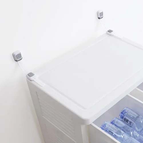 Vista 5 de YEYA Kit de correas adhesivas para anclajes de pared para muebles sin taladrar
