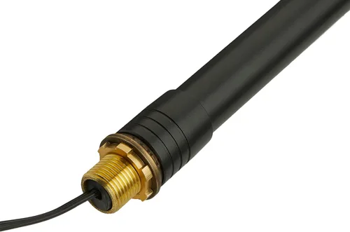Vista 6 de VOLT Max Spread - Luz de camino de latón negro de 12 V (25 pulgadas de alto, pantalla de 9 pulgadas) con bombilla LED G4 blanca cálida de 3 W 2700 K
