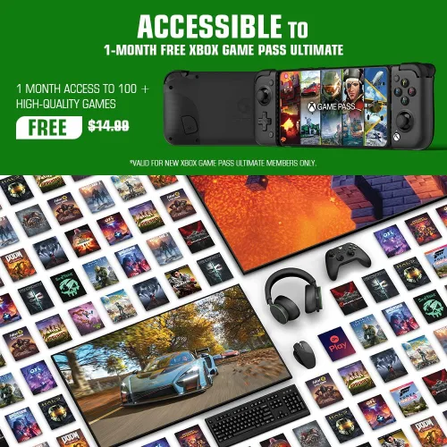 Vista 5 de GameSir X2 Pro-Xbox Mobile Game Controller para Android Tipo-C 3937-7047in controlador de teléfono para xCloud Stadia Luna - 1 mes Xbox Game Pass