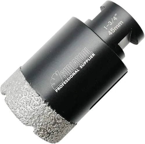 Vista 10 de SHDIATOOL Brocas de núcleo de diamante, 2 unidades de 1/4 de pulgada para porcelana, cerámica, ladrillo, ladrillo al vacío, sierra de agujero