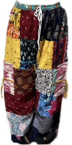 Vista 5 de Unisex Hecho A Mano Boho Hippie Aladdin Alibaba Harem Yoga Pantalones Multicolor Talla única, Multi