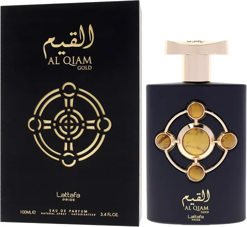 Vista 4 de Lattafa Perfumes Al Qiam Gold para Eau de Parfum en espray unisex, 3.4 onzas