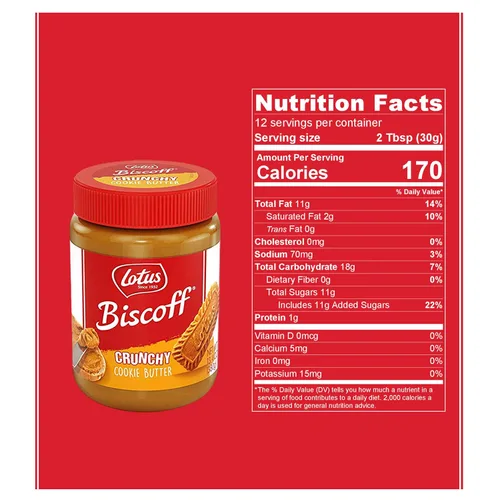 Vista 4 de Lotus Biscoff - Mantequilla de galleta para untar, cremosa, no transgénica, vegana
